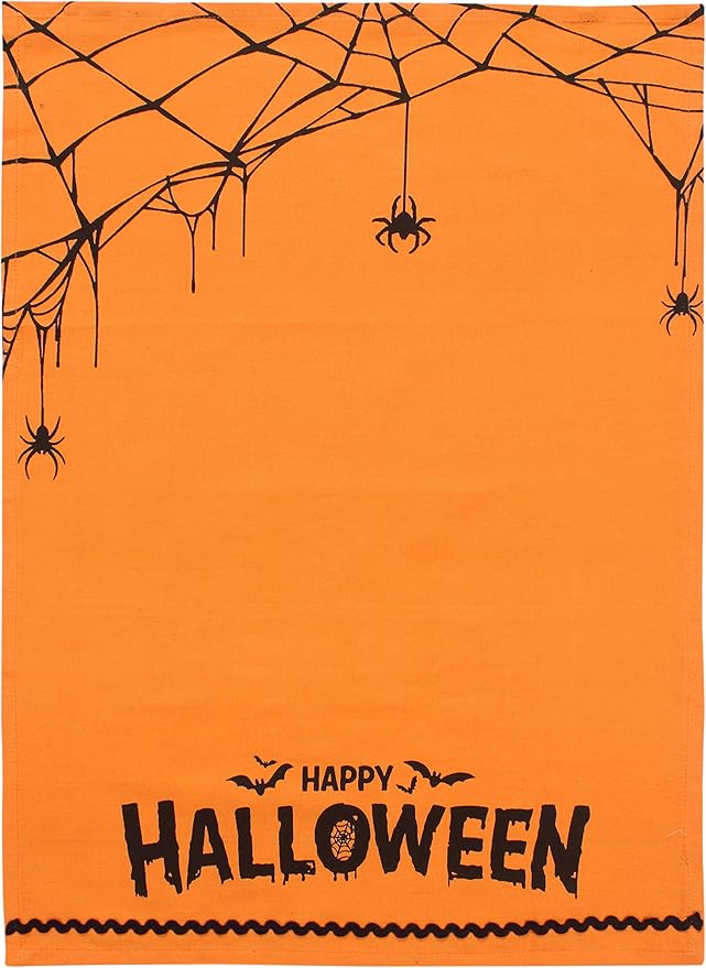 ACCENTHOME Kitchen Towels Set of 4 Super Absorbent Durable Towels Perfect for Kitchen Mess & Drying Dishes 20x28 inch Halloween Design