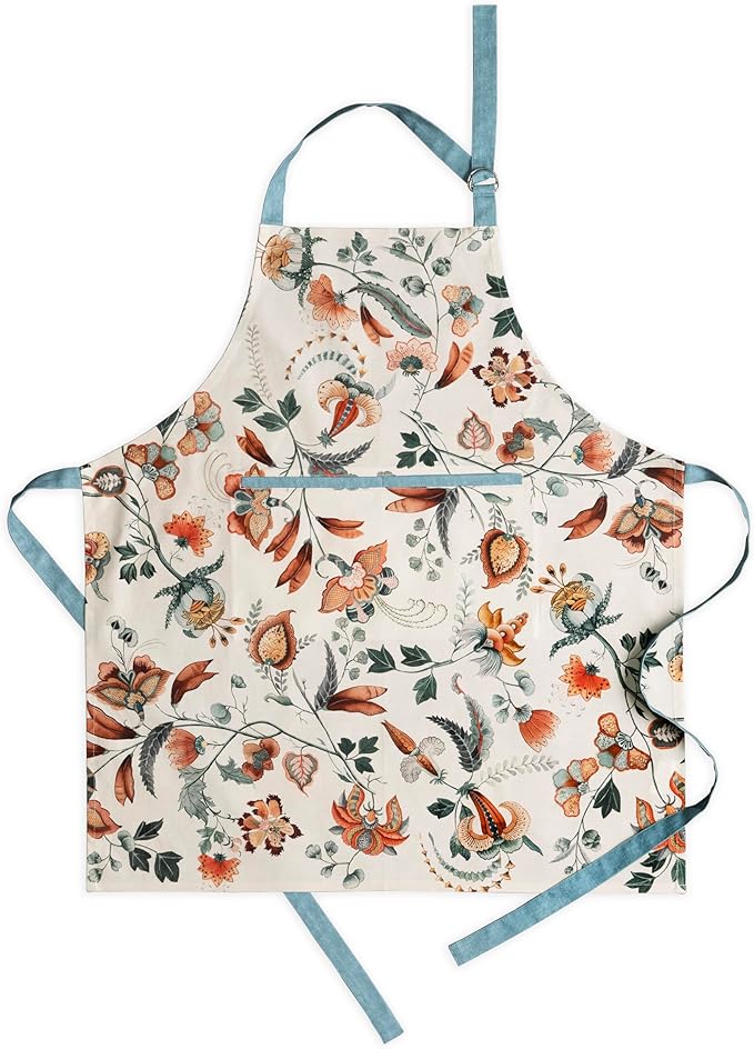 Maison d' Hermine 100% Cotton Apron for women with Pocket Kitchen Chef Apron for Men Cooking Gardening Server Waitress