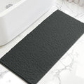 SUBRTEX Bathroom Rugs, 24" x 55" Chenille Bath Rug Soft Short Plush Bath Mat Soft Shower Mat Water Absorbent Shower Mat Quick Dry Machine Washable, Gray