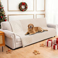 CYCMACO Waterproof Couch Covers for Pets, Waterproof Dog Bed Cover, Anti-Slip Soft Dog Blankets, Couch Cover for Dogs Washable, Pet Blanket for Puppy Large Dogs Cat (68x82 Inch, Beige)