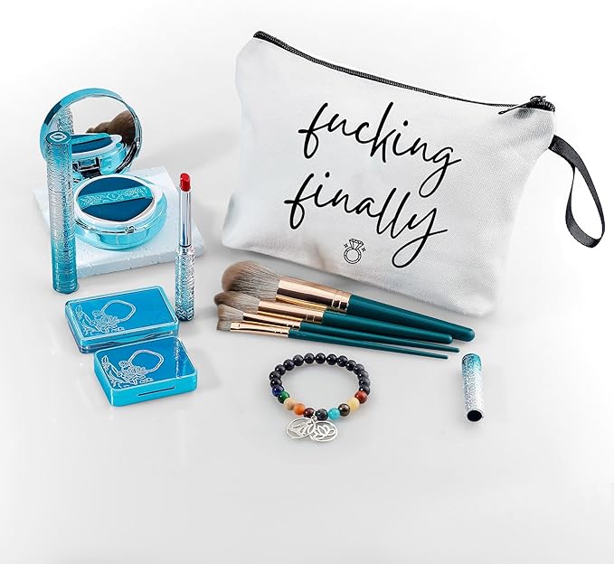 ARIOSEY Bride To Be Gifts - Travel Makeup Bag, Engagement & Bachelorette Gifts