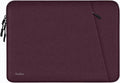 Laptop Sleeve 14 inch, Shockproof Protective Computer Bag with Accessories Pocket, Portable Laptop Case Compatible for 14 inch MacBook Air/Pro, Dell, HP, Acer, Asus, Lenovo, Magenta