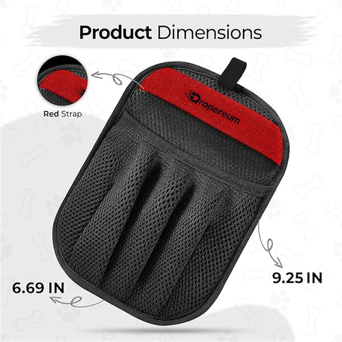 2PC Pet Hair Removal Gloves - Pet Hair Remover Gloves, Upgraded Pet Hair Removal Gloves for Cats & Dogs, Five Finger Electrostatic Reusable Magic Brush for Carpet Clothing Laundry Couch & Car Seat