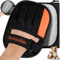 Groomiez 2 PCS Pet Hair Removal Gloves Set with Storage Bag – Electrostatic Dog & Cat Fur Remover Mitt for Furniture, Couch, Clothes & Car – Reusable & Washable Hair Cleaning Gloves