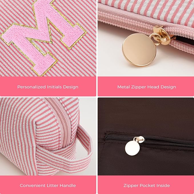 Btffitting Mothers Day Gifts for Mom,Mum Gifts from Daughter,Birthday Gifts for Wife Sister Her,Mother in Law Gift,Mama Gifts Idea,Makeup Bag Set Cosmetic Bag - Peach,M