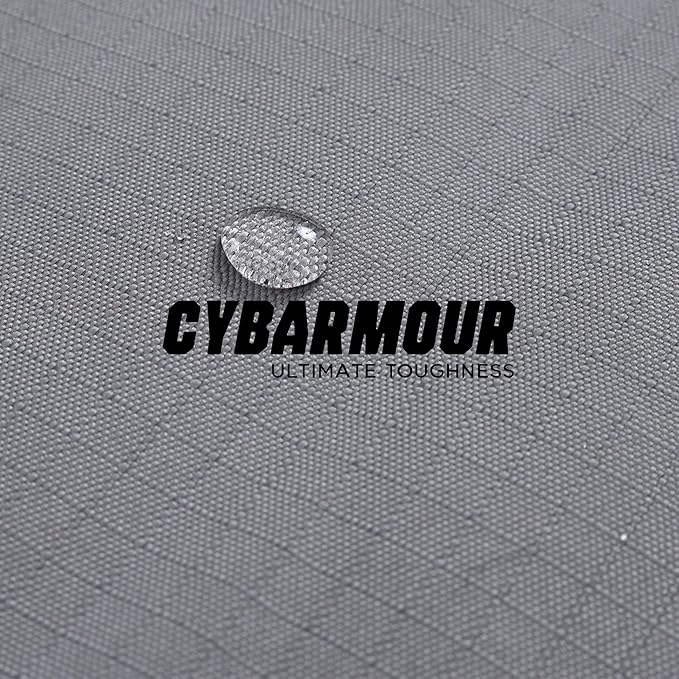PELZIN Cybarmour Chew Proof Dog Bed - Orthopedic Indestructible Dog Crate Pad - Outdoor Waterproof Kennel Mat for Aggressive Chewers - Small Breeds & Fits 24-Inch Crate - 23"x16", Limestone