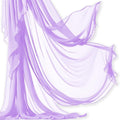 Barcelonetta | Chiffon Fabric | Decoration, Drapery Fabric | Wedding, Gender Reveal, Baby Shower, Birthday | for Arbor, Arch, Canopy, Table and Chair Decoration (Lilac, 5 Yards)