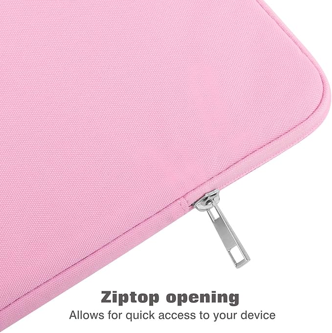 MoKo 9-11 Inch Tablet Sleeve Bag Carrying Case Fits New 11inch iPad Air M3, iPad A16 2025, iPad Pro 11 M4, Air 5/4/3, iPad 10/9/8th Gen, Tab S8/S9 11", Pink