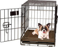 K&H Pet Products Self-Warming Dog Crate Pad, Self Heating Cat Mat, Portable, Machine Washable, No Electric Needed, Adjustable Fit, Non-Slip, Great for Cat Window Perches - Extra-Small 14 X 22in Mocha