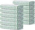 Kitinjoy Cotton 12 Pack Terry Kitchen Towels, 16 x 25 Inches Super Soft and Absorbent Dish Towels, Quick Drying Hand Towels for Kitchen Drying, Green