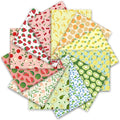 JarThenaAMCS 12Pcs Fruit Cotton Fabric Bundles Colorful Fruit Theme Fat Quarter Summer Quilting Patchwork for DIY Handmade Sewing Crafting, 18 x 22 Inch