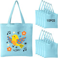 OKBA 10-Pack Blank Reusable Grocery Shopping Cloth Bags canvas tote bags Bulk DIY custom