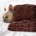Petbuy Pet Dog Bed Blankets, Fluffy Fleece Dog Throw Blankets Sleep Mat,Soft Puppy Blankets Cat Kitten, S M L XL,Fuzzy Reversible Sherpa Blanket for Bed, Couch, Sofa, Travel,Washable & Lightweight