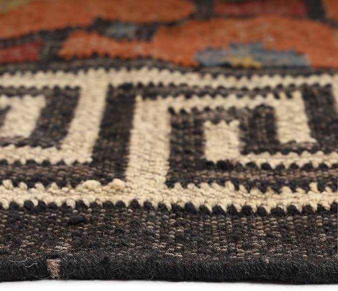 Klim Wool Jute Rug – Handwoven Elegance and Durability (Design 8)