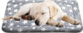 WITTOP Washable Dog Bed Plush Orthopedic Outdoor Crate Mat with Non-Slip Bottom,Luxe Soft Kennel Pad for Pets, Cozy Cage Cushion & Pet Sleeping Mattress Large Sized,Medium,Small Dogs,30 x 20 inch,Gray