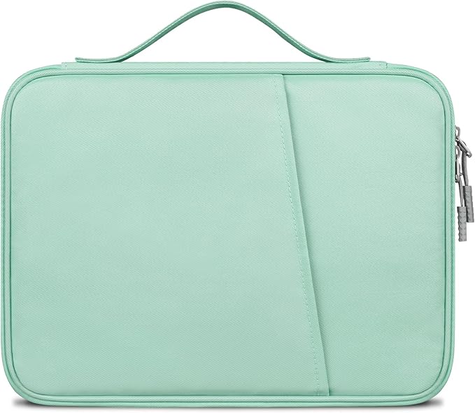 Lacdo Tablet Sleeve Bag for 11 inch iPad A16 / 11 Inch iPad Pro M5 M4 / 11 inch iPad Air M3 M2 / 10.9" iPad / 10.2" iPad /10.9" ipad Air, 11 inchs Samsung Galaxy Tab A9+ Bag, Fit Magic Keyboard, Green