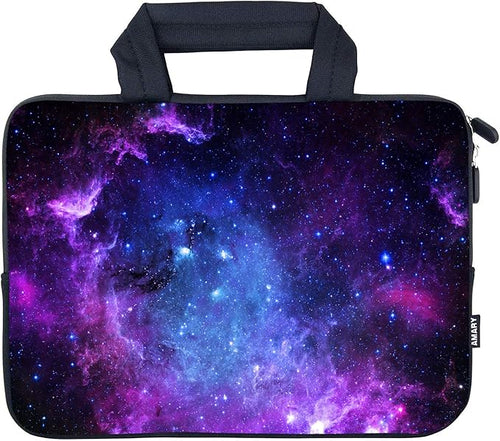 AMARY 11.6" 12" inch Laptop case chromebook case Neoprene Notebook Carrying Pouch Chromebook Sleeve Ultrabook Case Tablet Cover Fit Apple MacBook Air HP DELL Lenovo Asus Samsung (Stars)