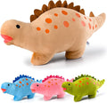 BB FUN HOUSE Dinosaur Pillow Plush, Stuffed Animal Birthday Gift Dino Decorative Throw Pillow for Kids Teens Adult Room Decor Soft Plushie Toy, Coffee