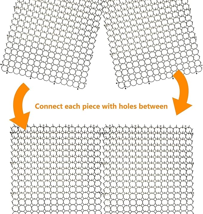 OCEANPAX 16 X 13 Inch Scat Mat for Cats, 10 Pack Cat Scat Mat with Spikes - Indoor/Outdoor Pet Deterrent Solution for Plants, Furniture, and More - Keep Cats and Dogs Away