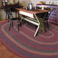Homespice Jamestown Oval Area Rugs 6x9' - Ideal as Dining Room Rugs for Under Table for Primitive Decor