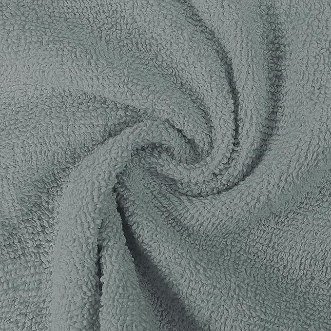 Utopia Towels 12 Pack Premium Wash Cloths Set, 12 by 12 Inches, 100% Cotton Ring Spun, Highly Absorbent and Soft Feel Essential Washcloths for Bathroom, Spa, Gym, and Face, Cool Grey