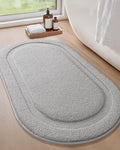 Color&Geometry Grey Bathroom Rugs, Non Slip, Absorbent, Soft, Washable, Thick Bath Mat, 24"x43" Small Bath Rug Bath Mats for Bathroom Floor, Shower, Sink, Vanity