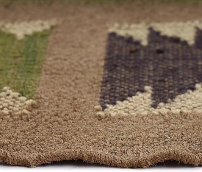 Klim Wool Jute Rug – Handwoven Elegance and Durability (Design 5)