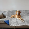 Muddy Mat® Dog Blanket - Chenille Water Absorption Blanket for Bed & Couch Cover for Dogs Washable, Anti-Slip Soft and Durable Furniture Protector for Dogs - Grey 40"x50"