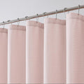 OWENIE Blush Shower Curtain 96 Inch Extra Long, Waffle Weave Textured Fabric Bathroom Curtains, Water Repellent Thick Soft Hotel Spa Luxury Elegant Bath Curtain, Machine Washable, Blush, 72x96 Inch