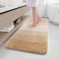 Arotive Microfiber Bathroom Rugs, Shaggy Soft and Absorbent Bath Rug, Non-Slip, Thick Plush Machine Washable Dry Bath Mats for Bathroom, Tub and Shower, 59x24, Beige, Rectangular