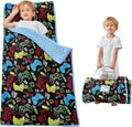 Lasoftan Toddler Nap Mat with Pillow and Blanket, Extra Large Rolled Napping Mats,Slumber Bags for Boys Girls,Kids Sleeping Bag for Daycare, Preschool Travel Camping