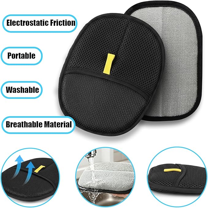 Betanull Pet Hair Removal Glove for Dogs & Cats, Newly Upgraded Reusable Electrostatic Pet Hair Remover, Gentle Effective Portable Magic Brush Pet Hair Tool for Clothes, Furniture, Carpet, Car Seats