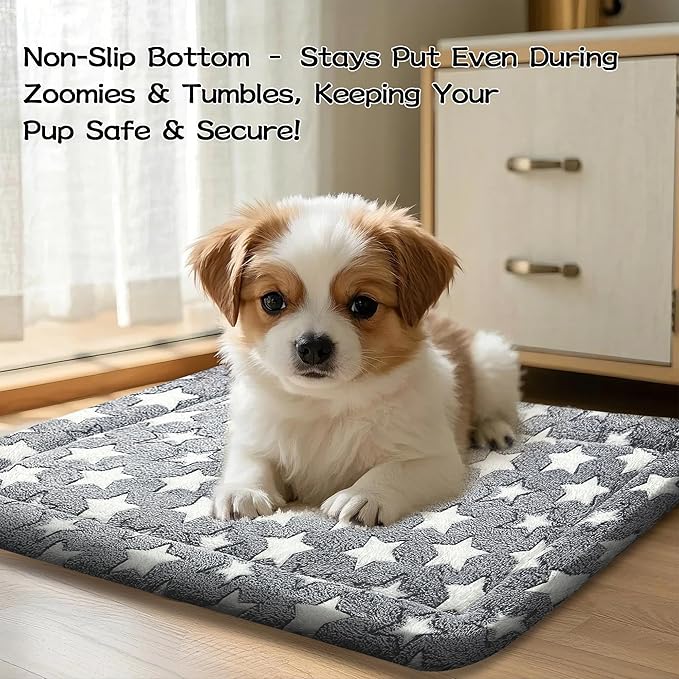Dog Bed Mat - Reversible Dog Crate Bed Mats, Soft & Breathable Kennel Pad, Durable Crate Bed for Small Medium Large Dogs & Cats