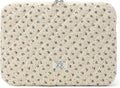 Puffy Laptop Sleeve 13-15.6 Inch Cute Quilted Laptop Protective Case Padded Floral Computer Sleeve for MacBook (A-Blue, 15 Inch)