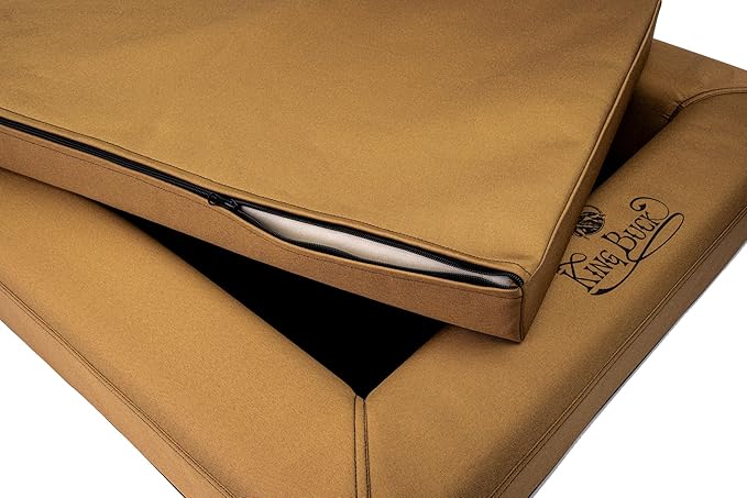 King Buck Orthopedic After-Hunt Dog Bed, Bronze, S