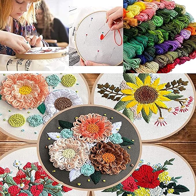YITOHOP 200pcs+ Embroidery Floss kit, Friendship Bracelet String Kit with Organizer Box-Included 100pcs Friendship Bracelet Floss Thread,Cross Stitch Kits Xmas Gifts