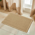SUBRTEX Waffle Braided Bath Mat, 24" x 36" Soft Waffle Bath Rugs, Absorbent Non Slip Bathrooom Mats, Machine Washable Area Rug for Bathroom, Quick Dry, Khaki