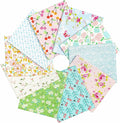 Craftido -25 Options- 100% Cotton Quilting Fabric Bundles 10pcs Fat Quarters 18”x21”-Medium Weight 5.2 oz- Soft Cotton for Quilting, Sewing Project, Patchwork, DIY Crafts - Sweet
