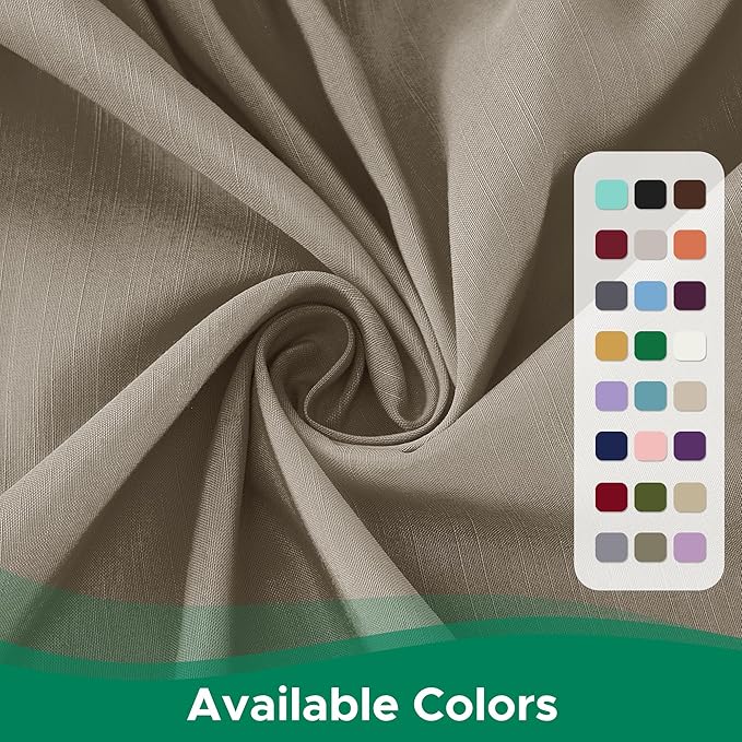 Biscaynebay Wrap Around Bed Skirts for Full & Full XL Beds 15" Drop, Taupe Adjustable Elastic Dust Ruffles Easy Fit Wrinkle & Fade Resistant Silky Luxurious Fabric Machine Washable