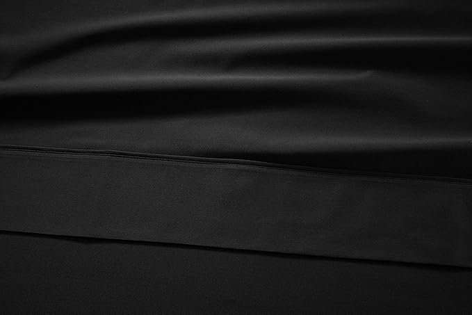 LANE LINEN California King Sheet Set – 450 Thread Count 100% Cotton Cooling Sheets, Soft Sateen Weave, 15” Deep Pocket Fully Elasticized Fitted Sheet, Hotel Bedding & Pillowcases, Black