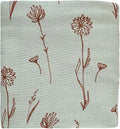 Leyl&Ari Muslin Swaddle Baby Blanket | 100% Organic Cotton Receiving Wrap (Wildflowers/Blue)