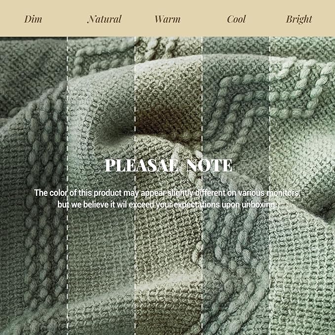 BATTILO HOME Sage Green Throw Blanket for Couch, Sage Green Decor, Knit Throw Blankets for Bed, Spring Throw Blanket Light Blue, 50"x60"