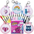 Cross Stitch Kits For Beginners. 5 Stamped Cross Stitch Kits for Kids.Needlepoint Kits For Beginners. Embroidery Kit For Kids. Crossstitch Kit For Beginners. Girls cross stitch kit Backpack Charms
