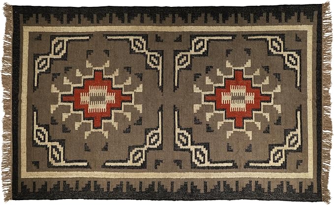 Klim Wool Jute Rug – Handwoven Elegance and Durability (Design 23)
