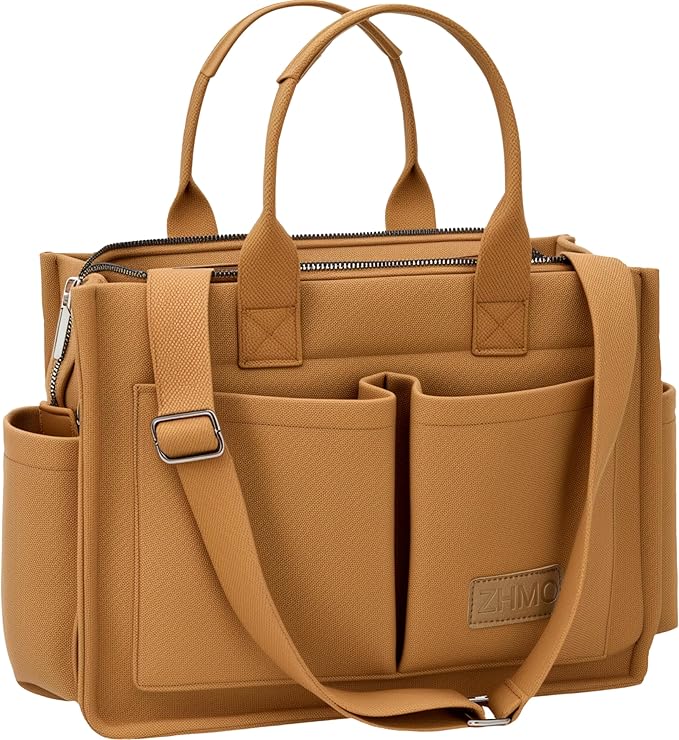 ZHMO Canvas Tote Bag for Women,Women's Bags Crossbody Bags Work Laptop Tote Bag Large Handbags Purse for Travel Nurse Teacher