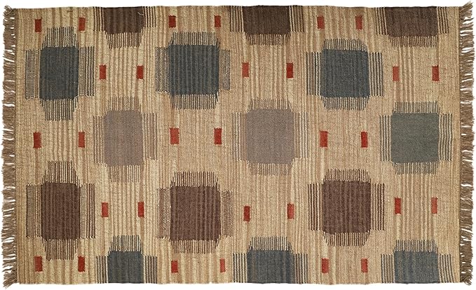 Klim Wool Jute Rug – Handwoven Elegance and Durability (Design 24)