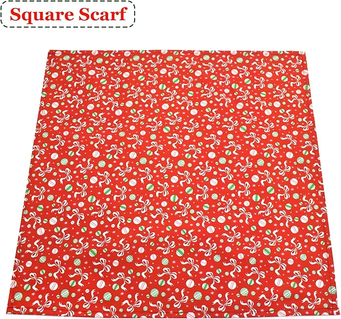 Bubblepup Christmas Dog Bandanas, Soft Cotton Red Dog Bandanas for Small Medium Large Dogs