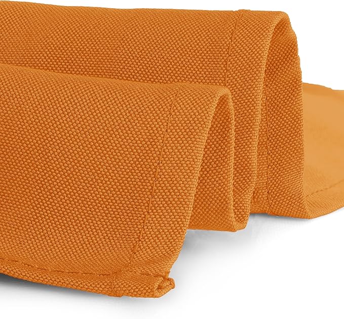 Gee Di Moda Rectangle Tablecloth - 60 x 102 Inch Orange Table Cloth for 6 Foot Rectangle Tables - Heavy Duty Washable Fabric - for Holiday Party, Dinner, Weddings, Baby Shower & Events