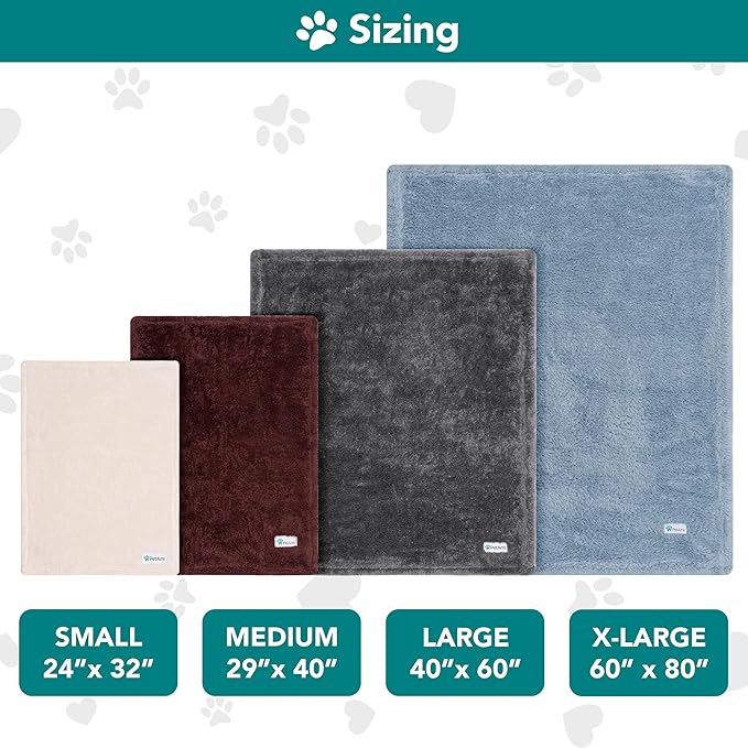 PetAmi Dog Blanket for Small Dogs Brown, Fluffy Soft Puppy Blanket, Sherpa Fleece Cat Blanket for Kitten Doggie, Calming Pet Blanket Throw for Couch Sofa Bed Washable, Small 24x32