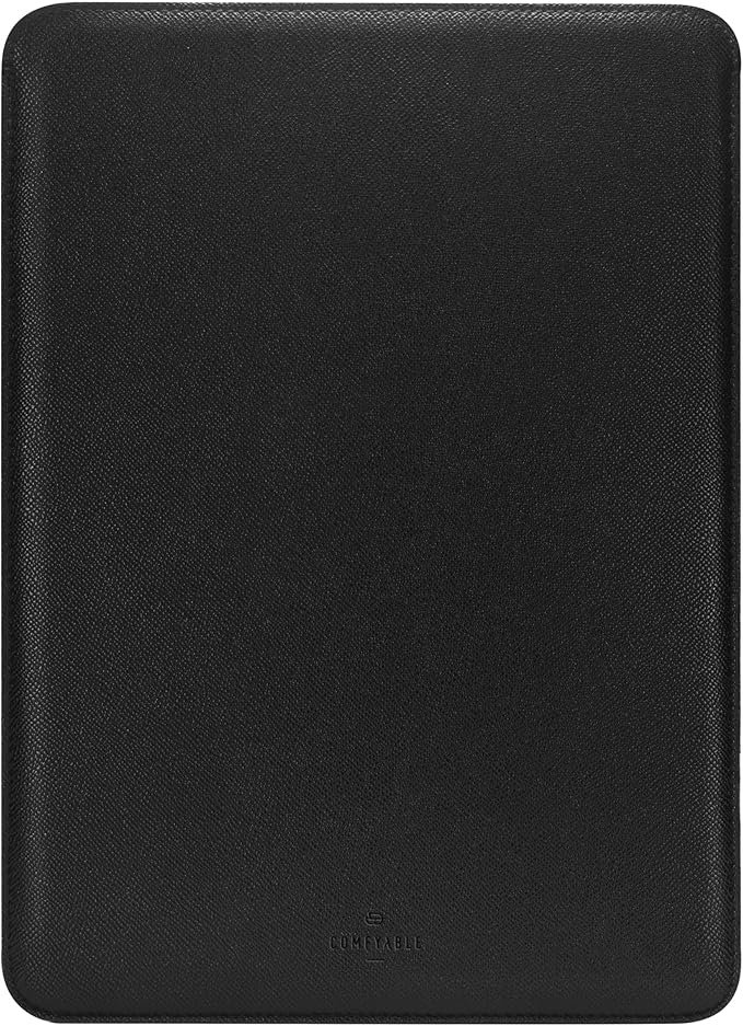 Comfyable Laptop Sleeve 13 Inch Precisely Compatible with MacBook Air M4 2025-2018 & MacBook Pro M2 2022 M1 2020-2016, Faux Leather Cover Case, Black